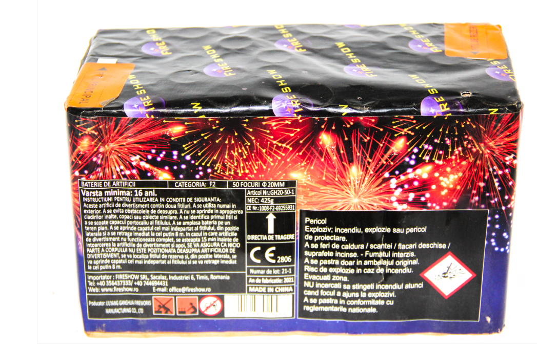 Baterie de artificii calibrul 20 mm / 49F FIRESHOW