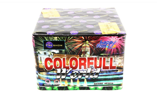 Baterie de artificii Colorfull World – 49 Focuri ID 20 mm