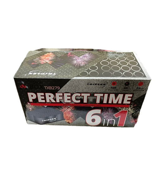 BATERIE 120 FOCURI 25mm TRIPLEX PERFECT TIME 6 in 1